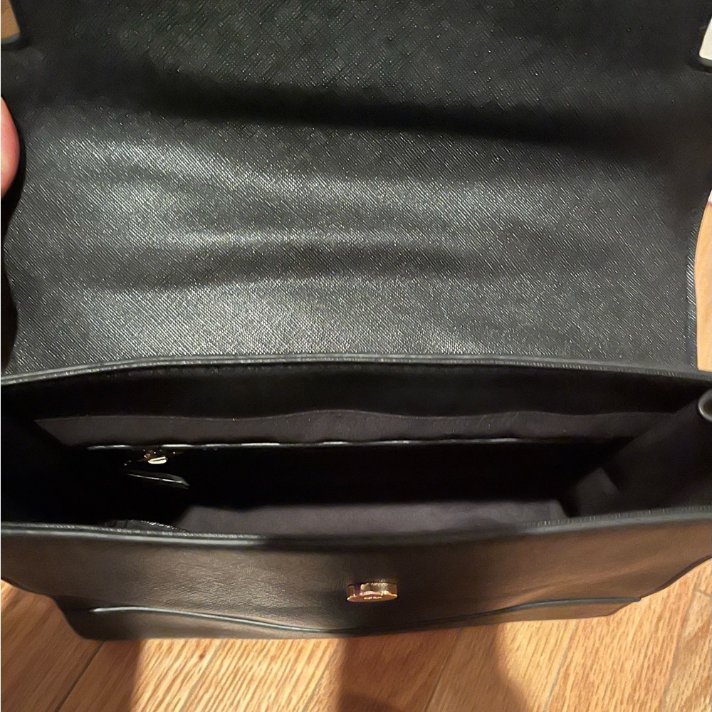 Trina Turk Black Crossbody Bag with Geometric Flap - Picture 3 of 3